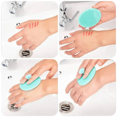 Portable Facial Cleaning Mat Pad Scrubber Silicone Face Cleansing Cosmia.pk