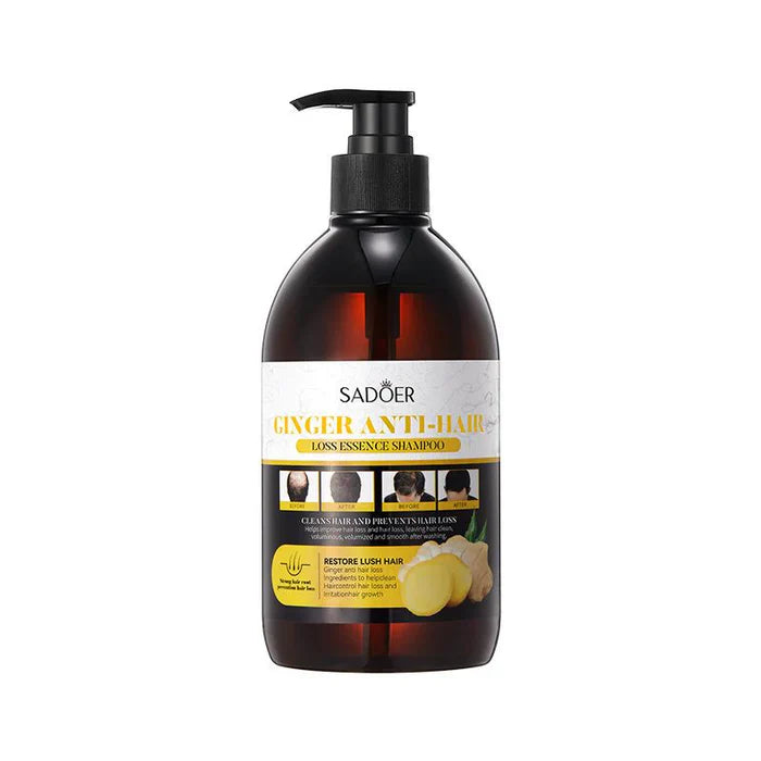SADOER Ginger Anti-Hair Loss Anti-Dandruff Resore Lush Hair Shampoo - 500ml Sadoer