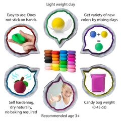 KIDS CLAY - 12 PCS - Each Pack Cosmia.pk
