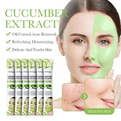 Bioaqua Cucumber Face Mask 10pcs Oil Control - 8g*10 Pcs Bioaqua