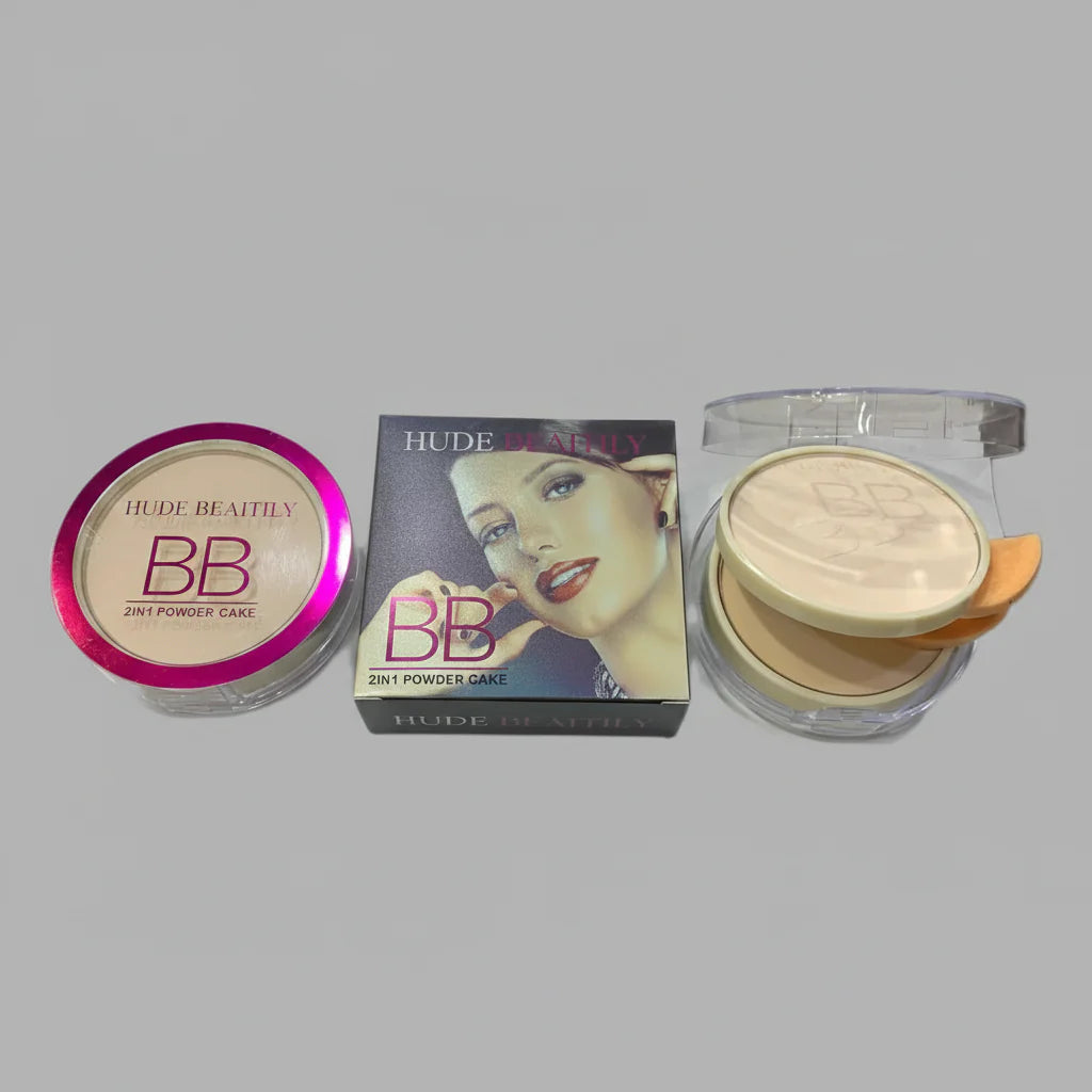 Hude Beautily 2-in-1 BB Powder Compact-Each Hude Beautily