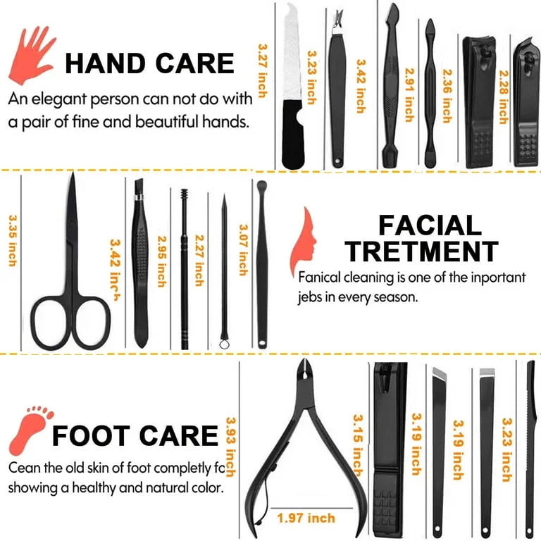 16-in-1 Professional Manicure Pedicure Set - Each Cosmia.pk