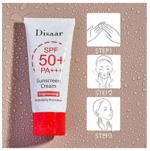 Disaar Retinol And Lemon Extract Sunscreen Cream SPF50+ PA+++ - 50g Disaar