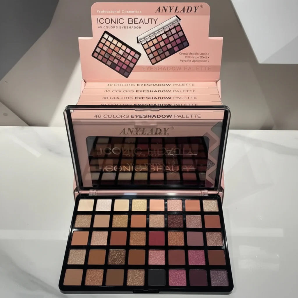 Anylady Iconic Beauty Eyeshadow Palette - 40 Colors Any Lady