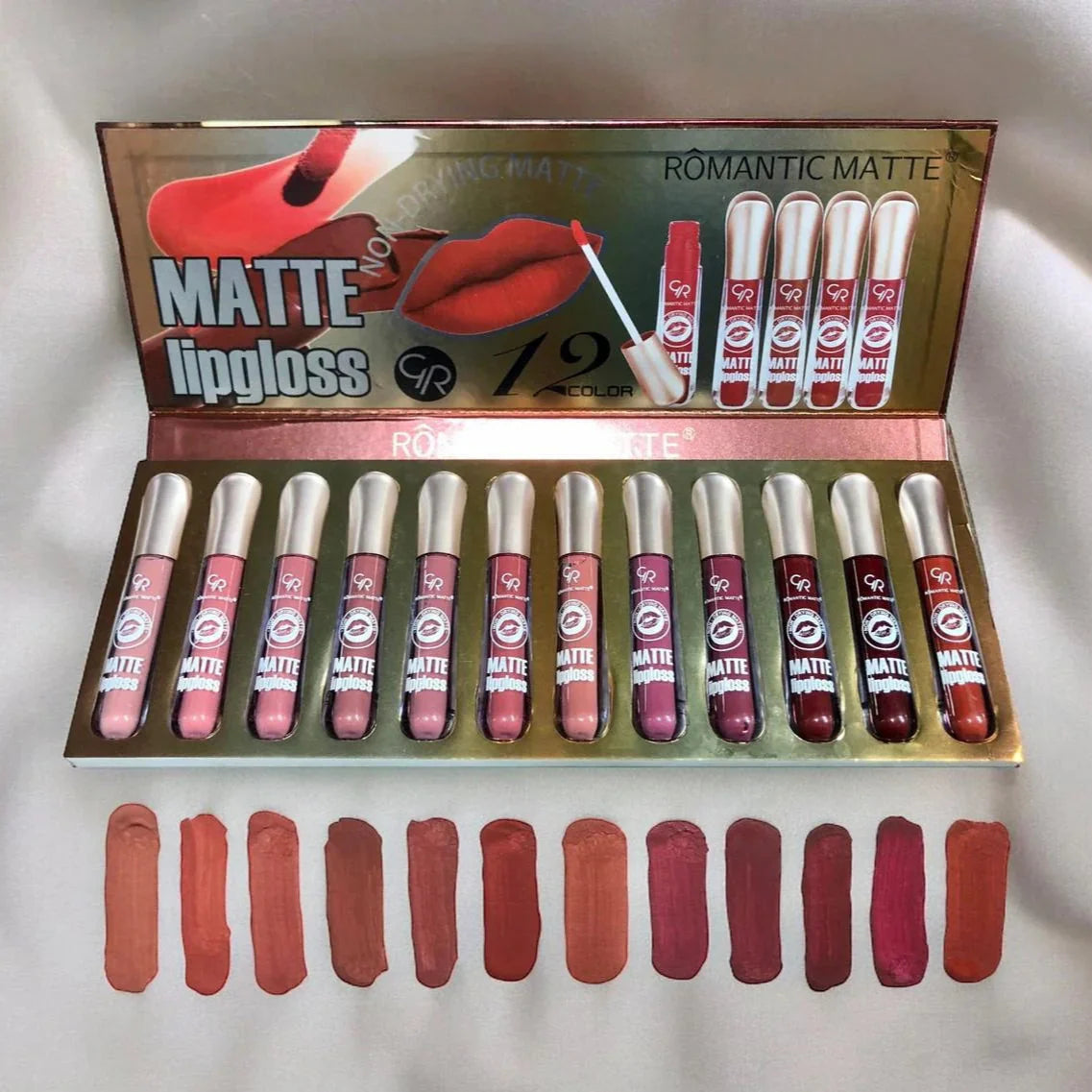 ROMANTIC MATTE Lip Gloss – Long-Lasting Velvet Finish Romantic Matte