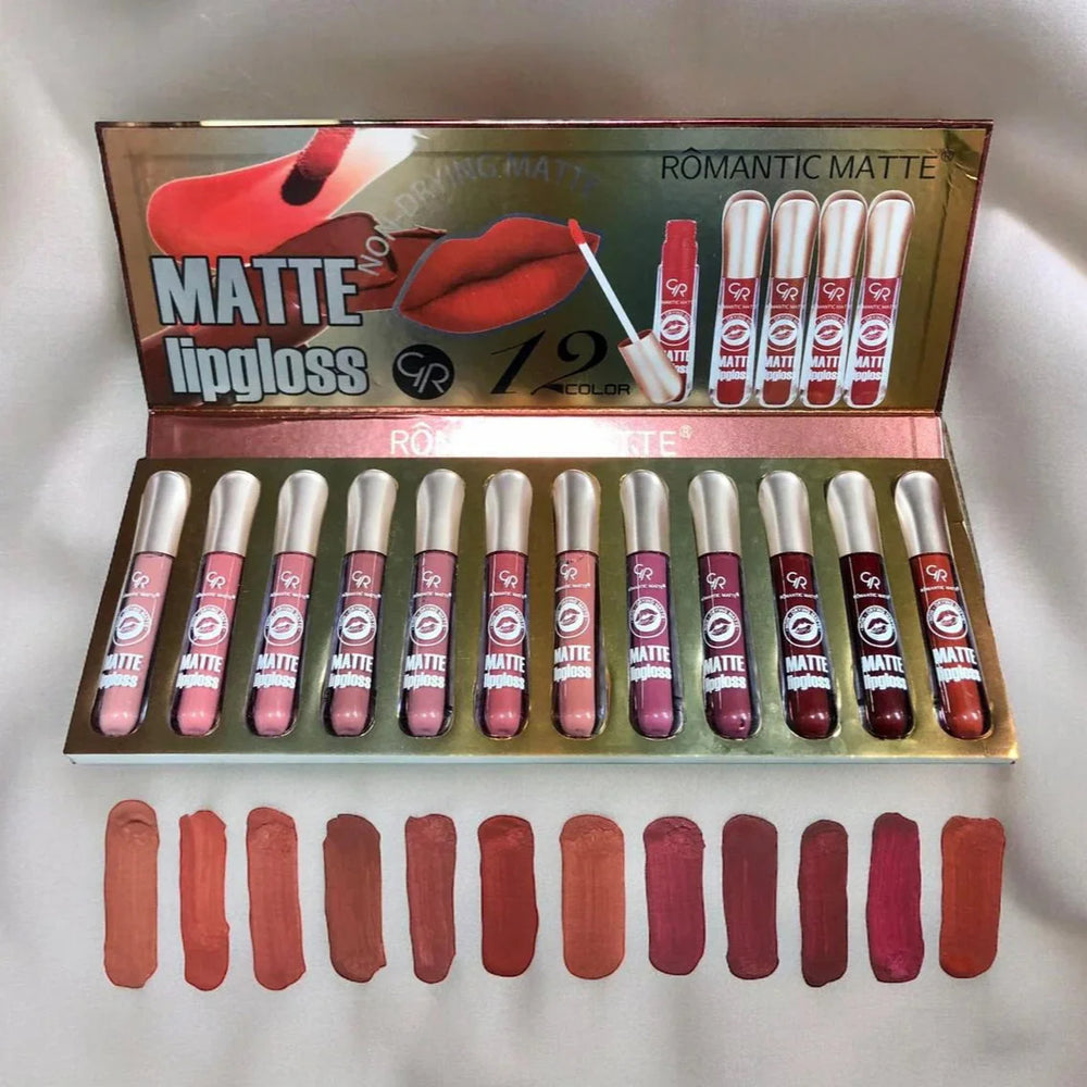 ROMANTIC MATTE Lip Gloss – Long-Lasting Velvet Finish Romantic Matte