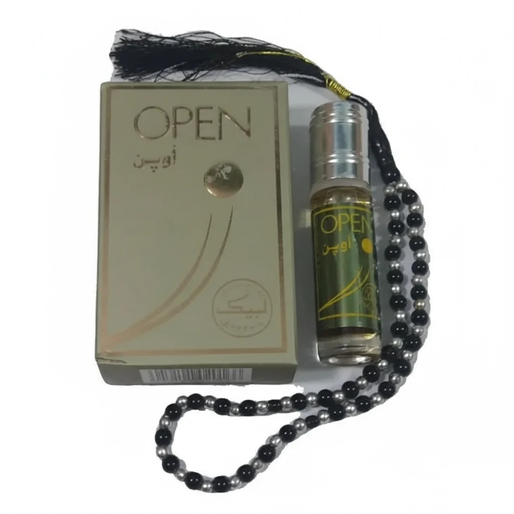 Original labbaik Open attar With Tasbeeh - 6ml Labbaik