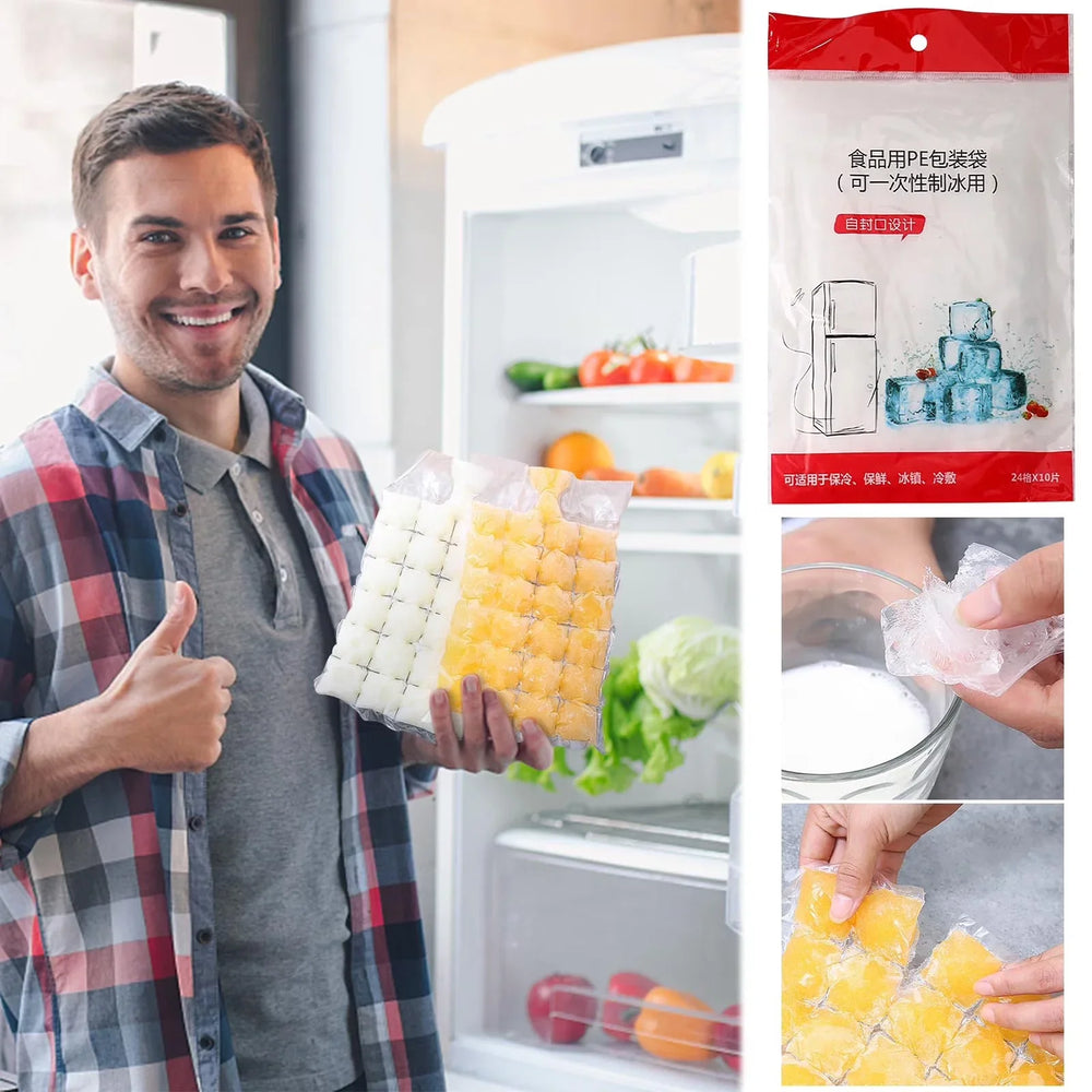 Disposable Ice Cube Bags Pack of 10 Cosmia.pk