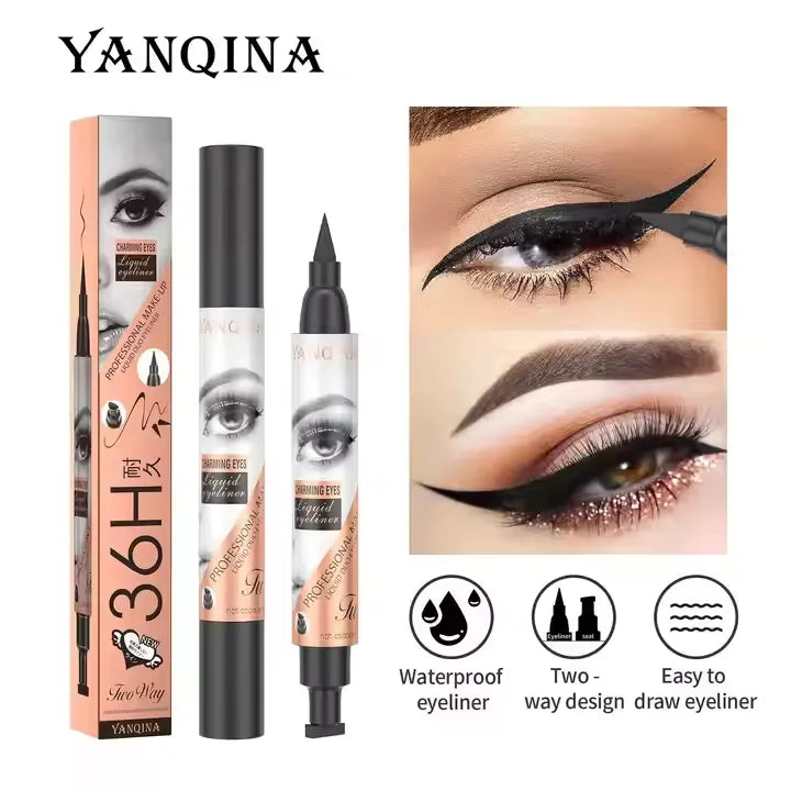 YANQINA High Quality Long Lasting Fast Dry Makeup Stamp Eyeliner Yanqina