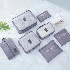 Portable Luggage Organizer Cubes & Toiletry Pouch - 6 Pcs Cosmia.pk