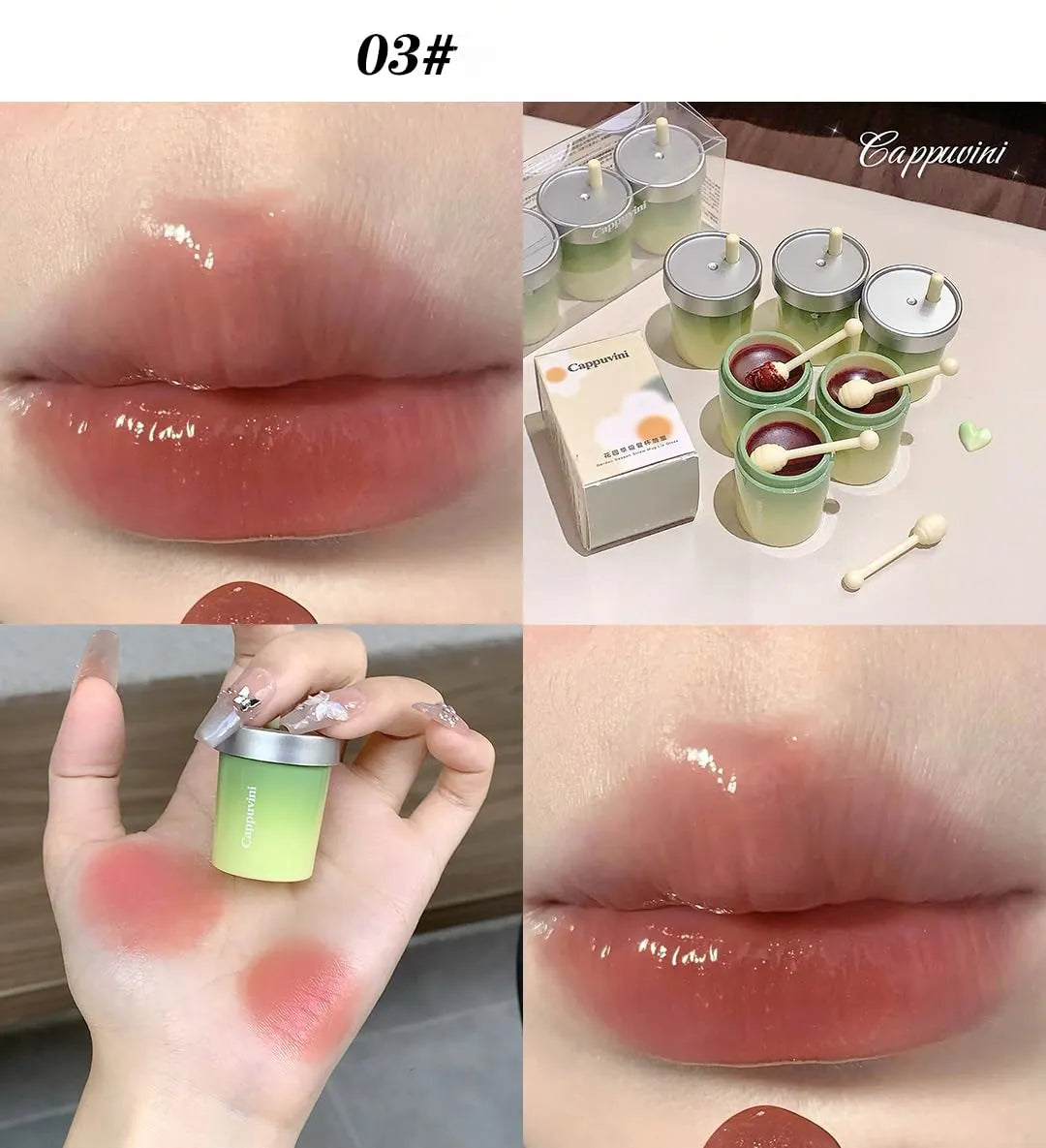 cappuvini mug lip gloss - 3pcs set Cappuvini