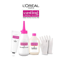 Casting Crème Gloss No Ammonia Hair Color, 535 Mahogany Golden Light Brown Loreal Paris