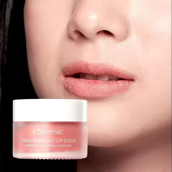 KORMESIC Exfoliating Moisturizing Hydrating Brightening Himalayan Salt Lip Scrub KORMESIC