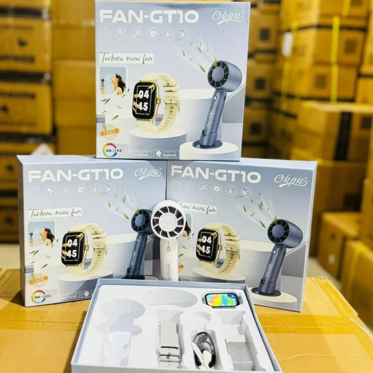 Okpu FAN-GT10 Mini Fan & Smartwatch Combo Okpu