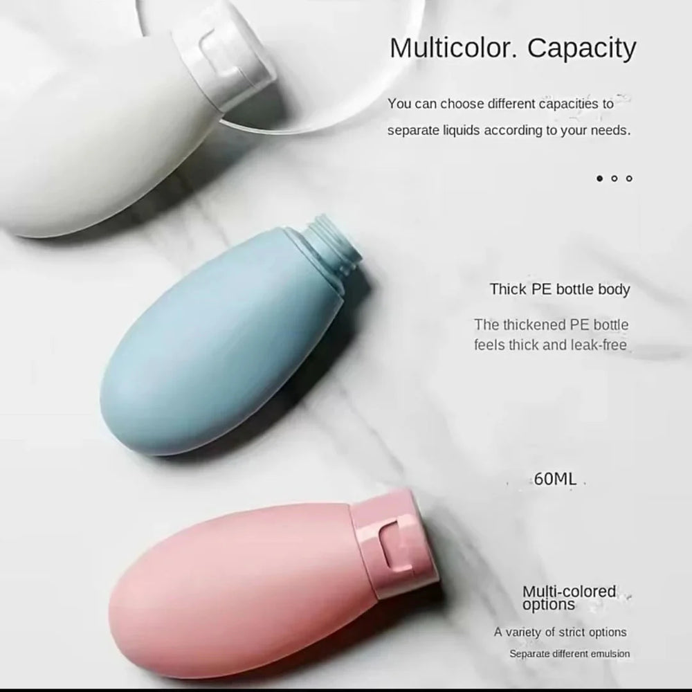 Empty Bottle Liquid Containers for Travelling - Pack Of 3 Cosmia.pk