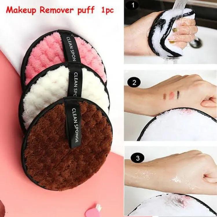 Makeup Remover, Double-Side Sponge puff & Washable Cosmia.pk