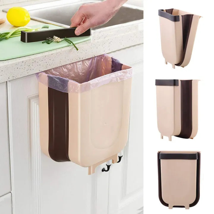 Folding Trash Bin Kitchen Cabinet Door Hanging Cosmia.pk