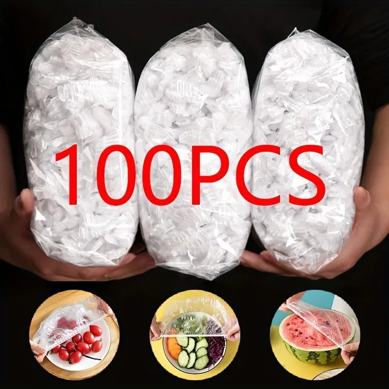 Disposable Plastic Food Cover - 100Pcs Cosmia.pk