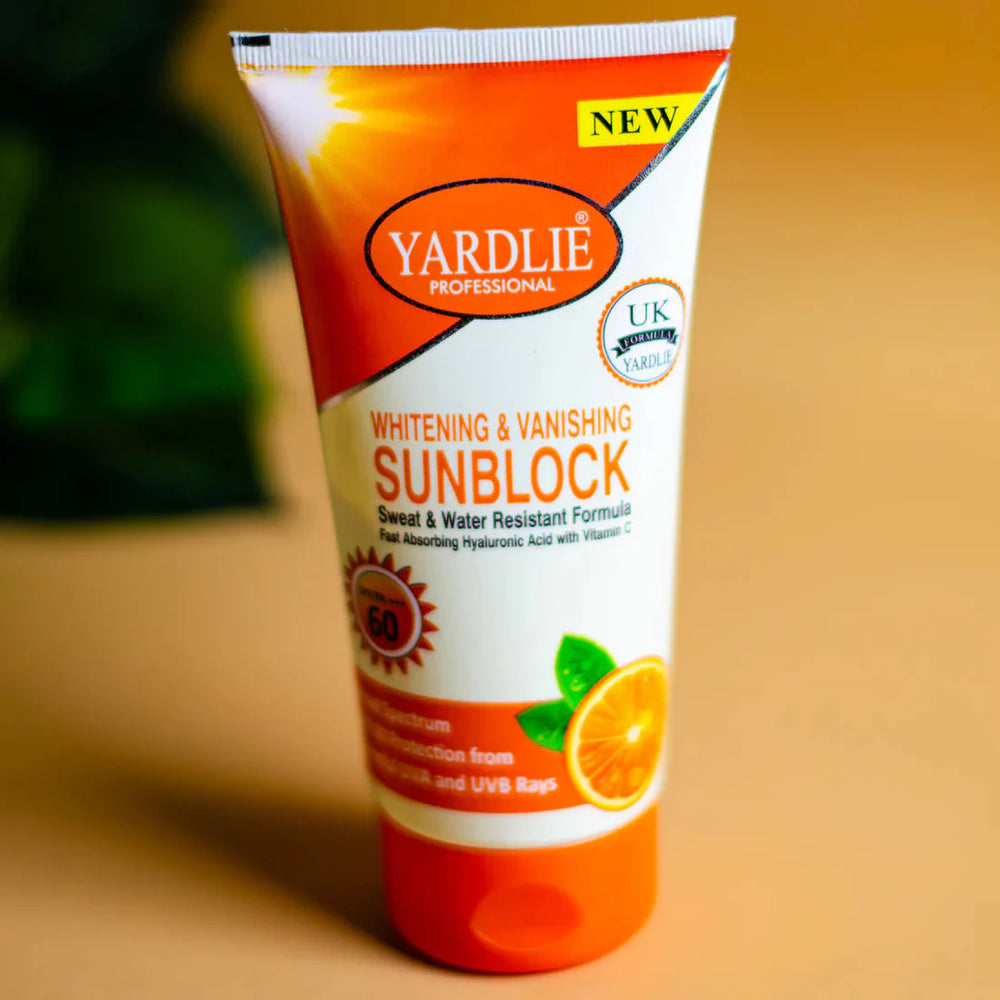 Yardlie Professional Whitening & Vanishing Sunblock - 120ml Yardlie