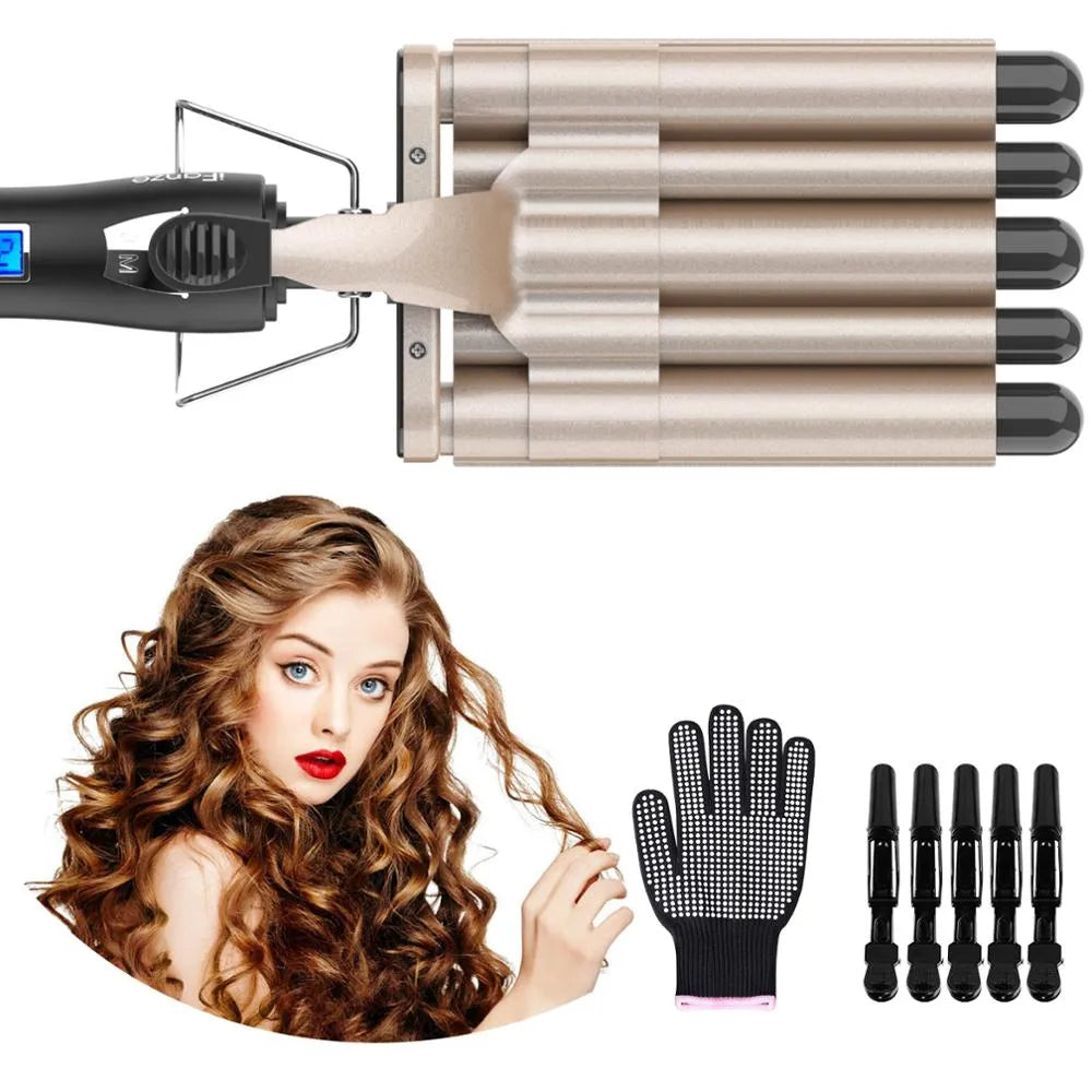 IFanze Professional Hair Curler | 5-barrels Iron IFanze