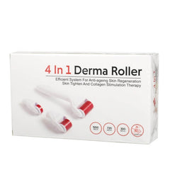 4 in 1 Derma Roller Kit with 3 Needle Heads for Acne Scars Cosmia.pk