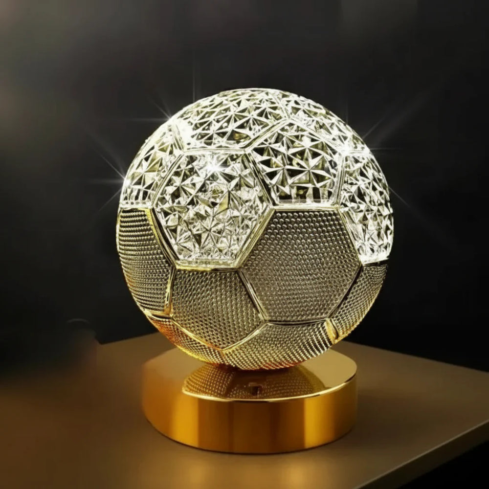 LED Crystal 3D Football Table Lamp Cosmia.pk