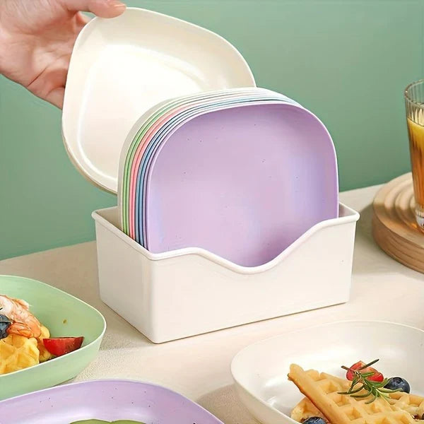 Multi-Function Mini Square Plates Set Cosmia.pk