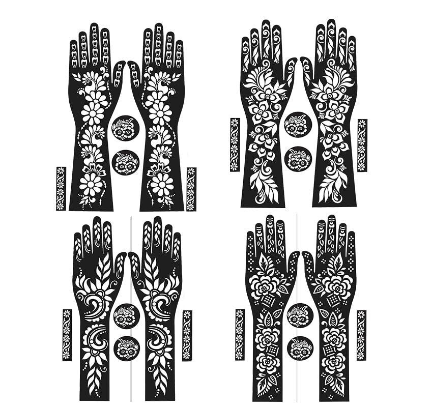Full Hand Mehndi Stencil Design Cosmia.pk