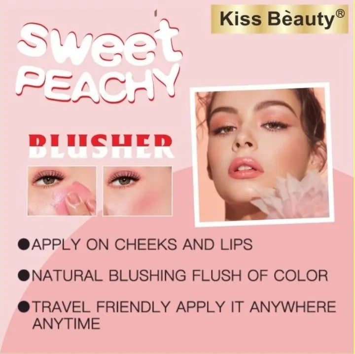 Kiss Beauty Sweet Peachy Peach Magic Matte Blusher - 30ml Kiss Beauty