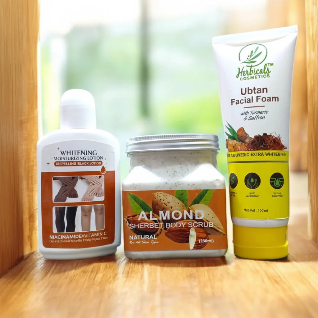 Facial Deal - Facial foam - Scrub - Whitening + Moisturizer Lotion Cosmia.pk