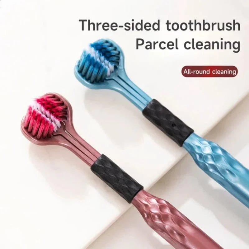 Three Side Toothbrush Pack of 2 Cosmia.pk