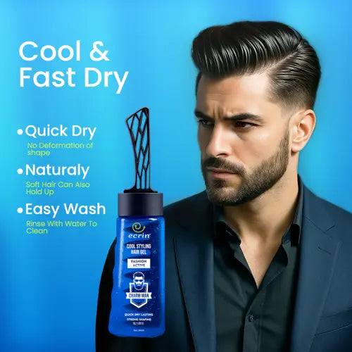 Ecrin Cool Styling Hair Gel With Active Collagen - 280ml Ecrin