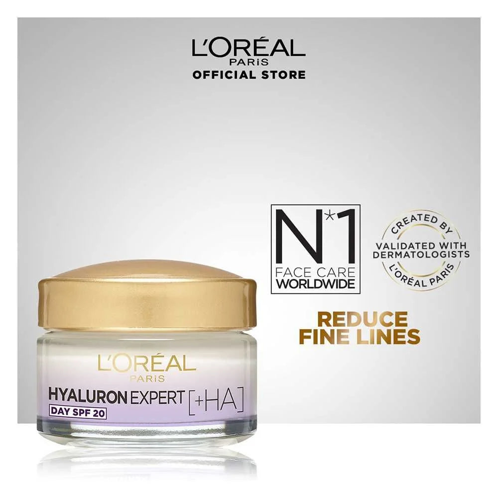 L'Oreal Paris Hyaluron Expert Replumping Moisturizing Care Day Cream, SPF 20, 50ml Loreal Paris