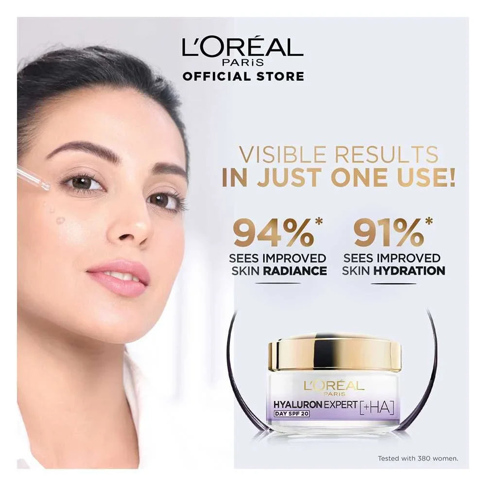 L'Oreal Paris Hyaluron Expert Replumping Moisturizing Care Day Cream, SPF 20, 50ml Loreal Paris