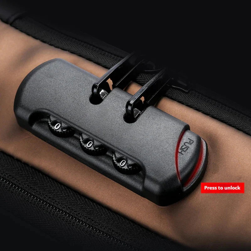 Men Anti Theft, USB Charging, Crossbody Short Travel Sling Bag Pack Cosmia.pk