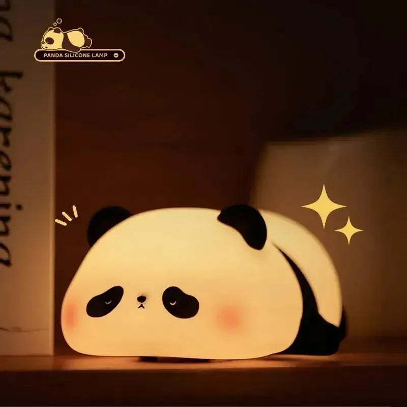 Cute Silicon LED Panda Night Lamp - USB RECHARGEABLE Cosmia.pk