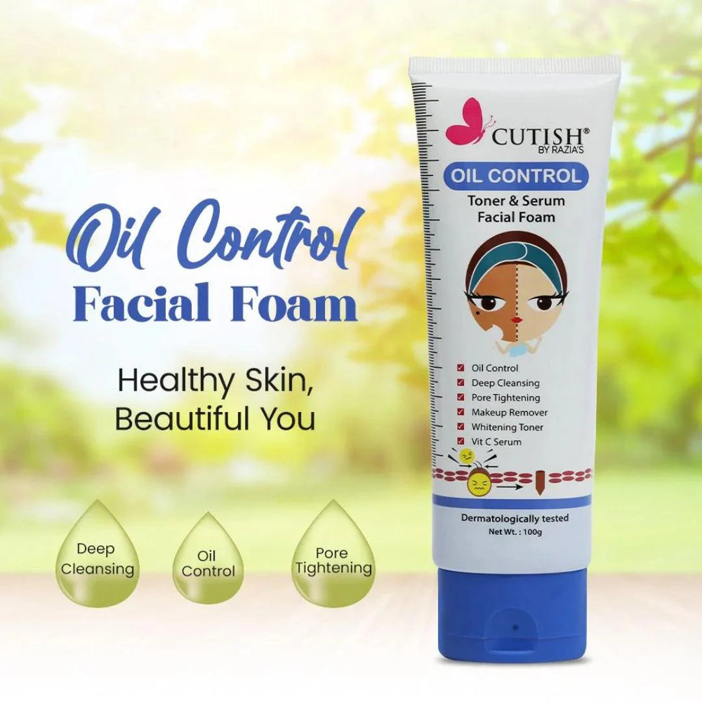 Cutish Oil Control Face Wash 100GM Cutish