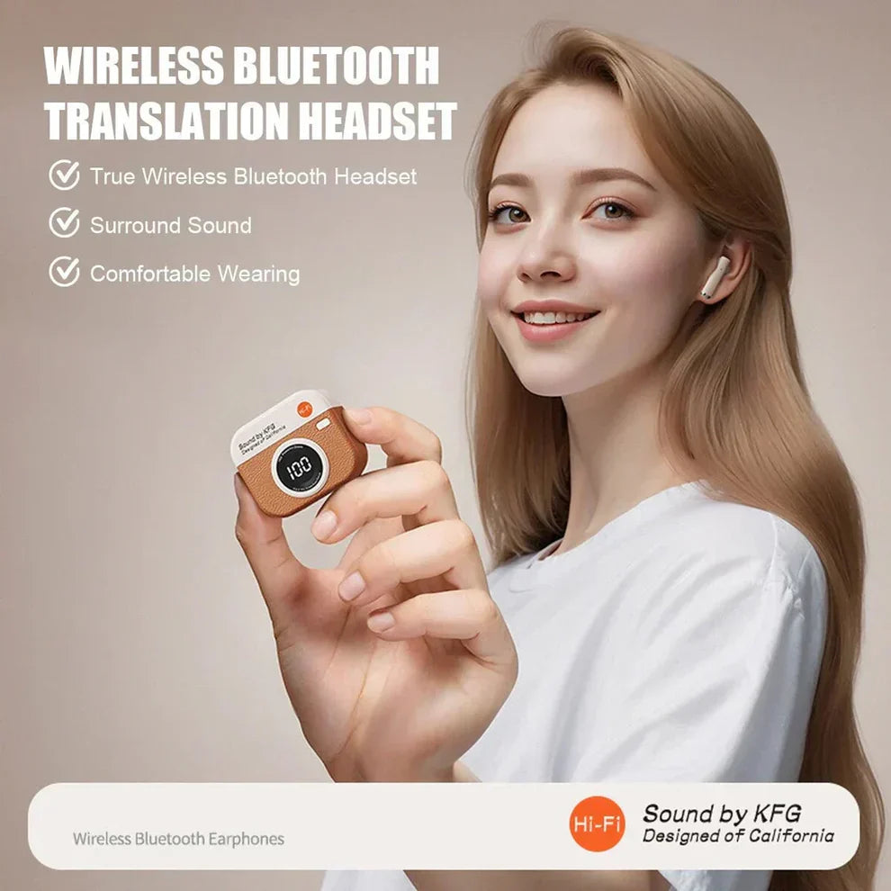 X73 Retro Camera Design TWS Wireless Earbuds Cosmia.pk