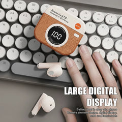 X73 Retro Camera Design TWS Wireless Earbuds Cosmia.pk