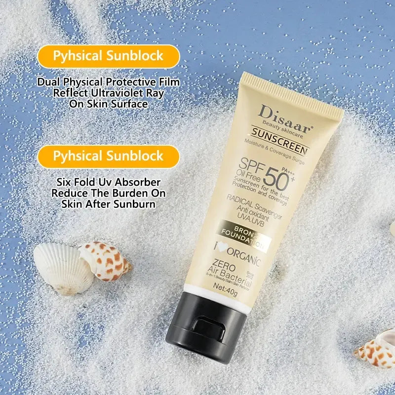 Disaar Sunscreen Bronz Foundation SPF 50 Oil-Free – 40g DISAAR