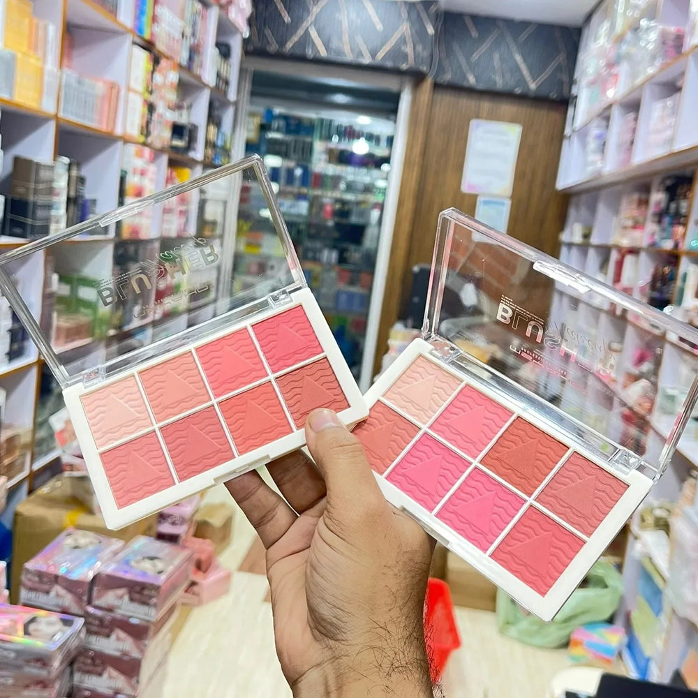 Blusher All-in-One 8-Color Matte Blush Palette Msyaho