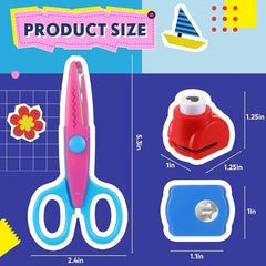 Craft Scissors Set Scissors for Children Craft Design, Clipbook, DIY Cosmia.pk