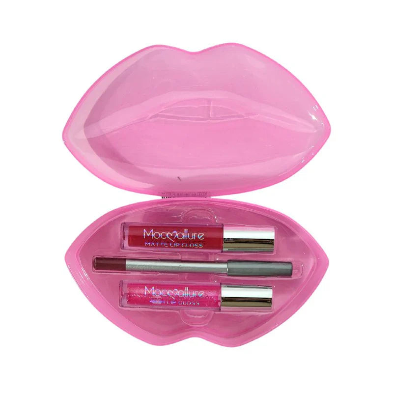 Mocallure 3 in 1 Kiss Day Lipgloss & Lip Liner Mocallure