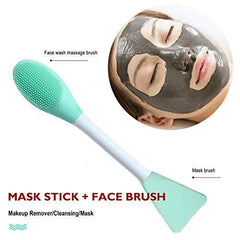 (Pack of 3) Jade Roller, Gua Sha & 2 in 1 Mask Brush and Massage Cosmia.pk