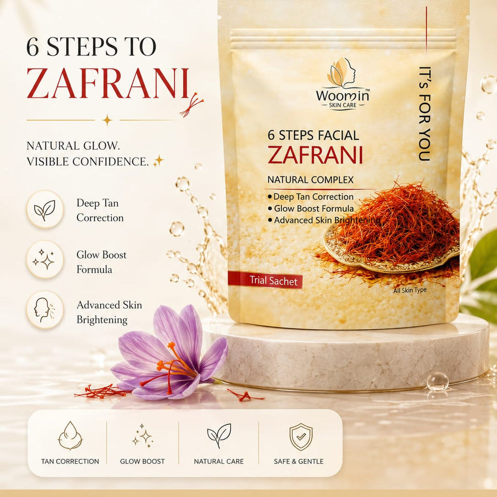 Woomin Skin Care 6 Steps to Zafrani Facial Kit Woomin