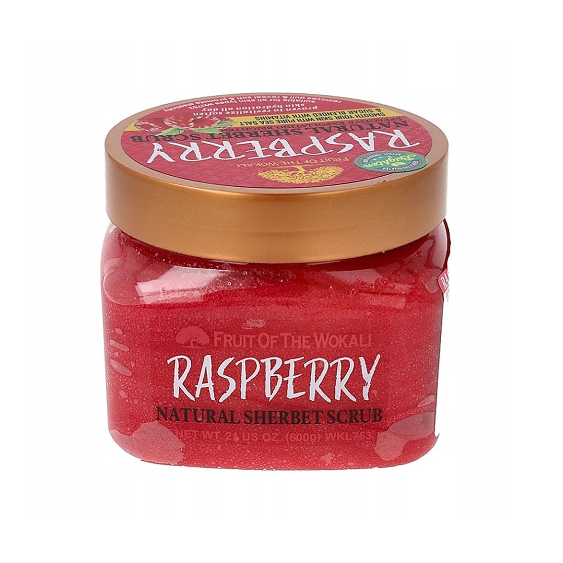 Fruit Of The Wokali Raspberry Natural Sherbet Scrub - 600g Wokali