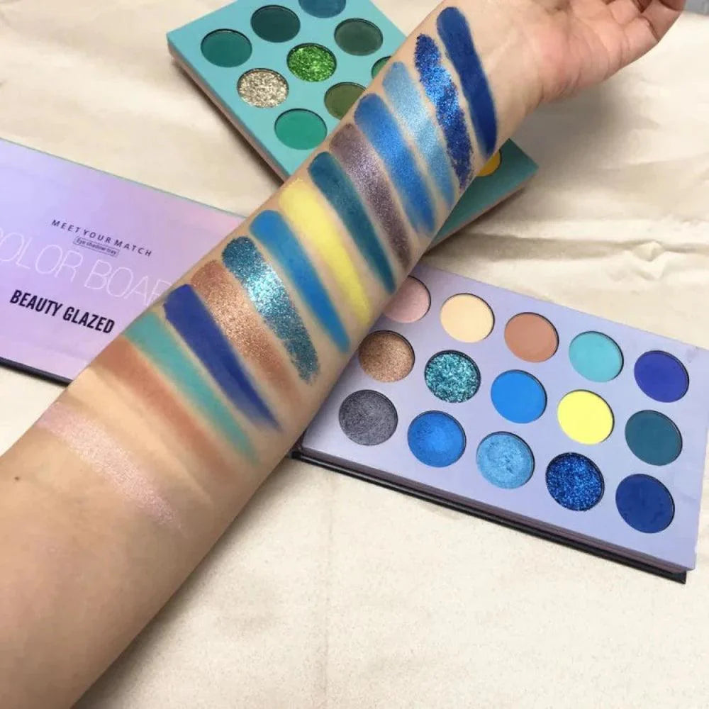 60 Color Professional Eyeshadow Palette Beauty Glazed