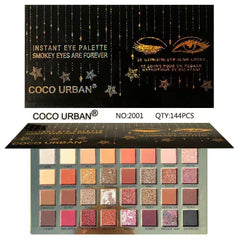 Coco Urban Smokey Eyes Eyeshadow Palette - 32 Colors Coco Urban