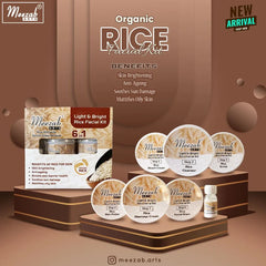 Meezab Arts 6in1 Organic Rice Facial Kit Meezab