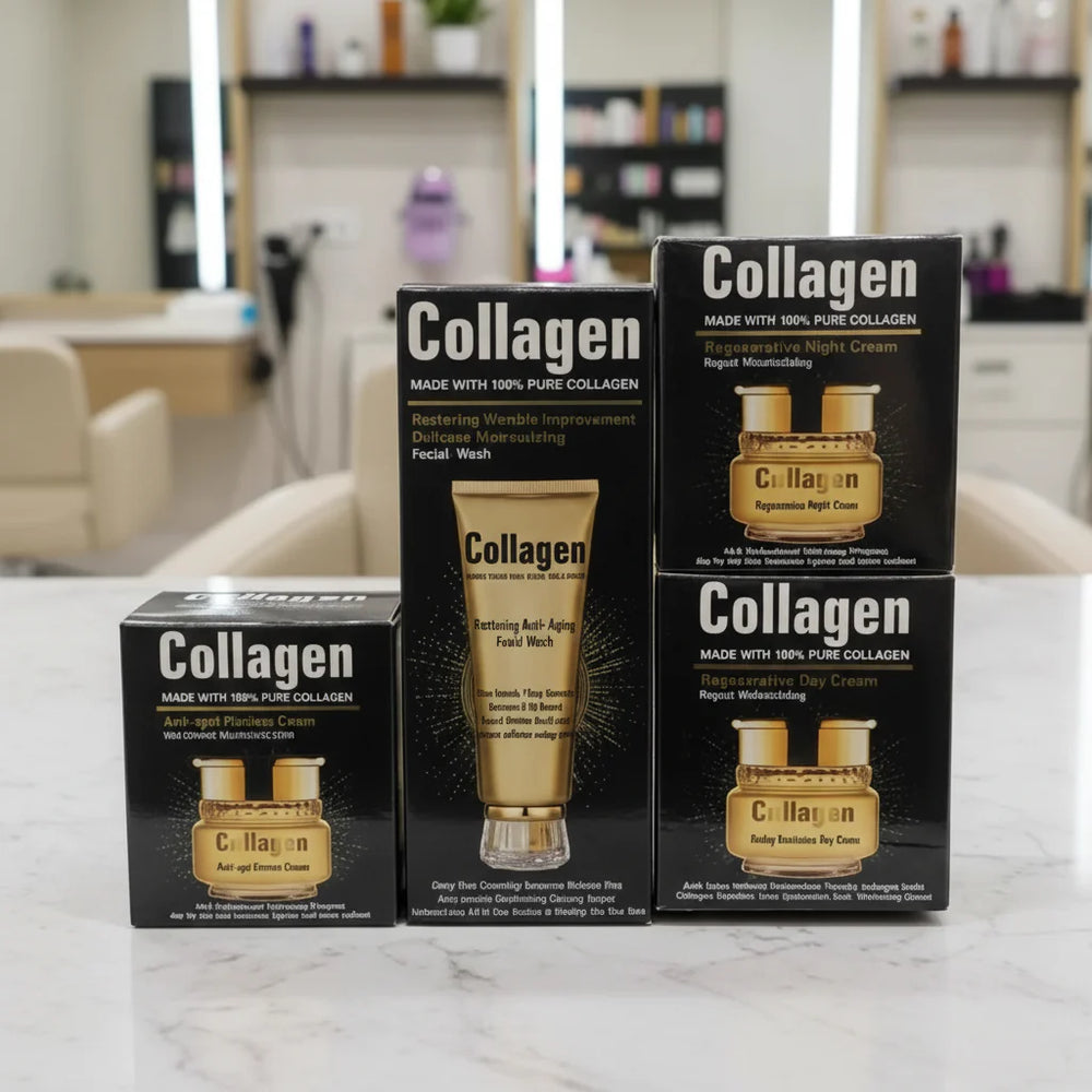 Wokali Collagen Anti Aging 4/Pcs Face Treatment Set Wokali